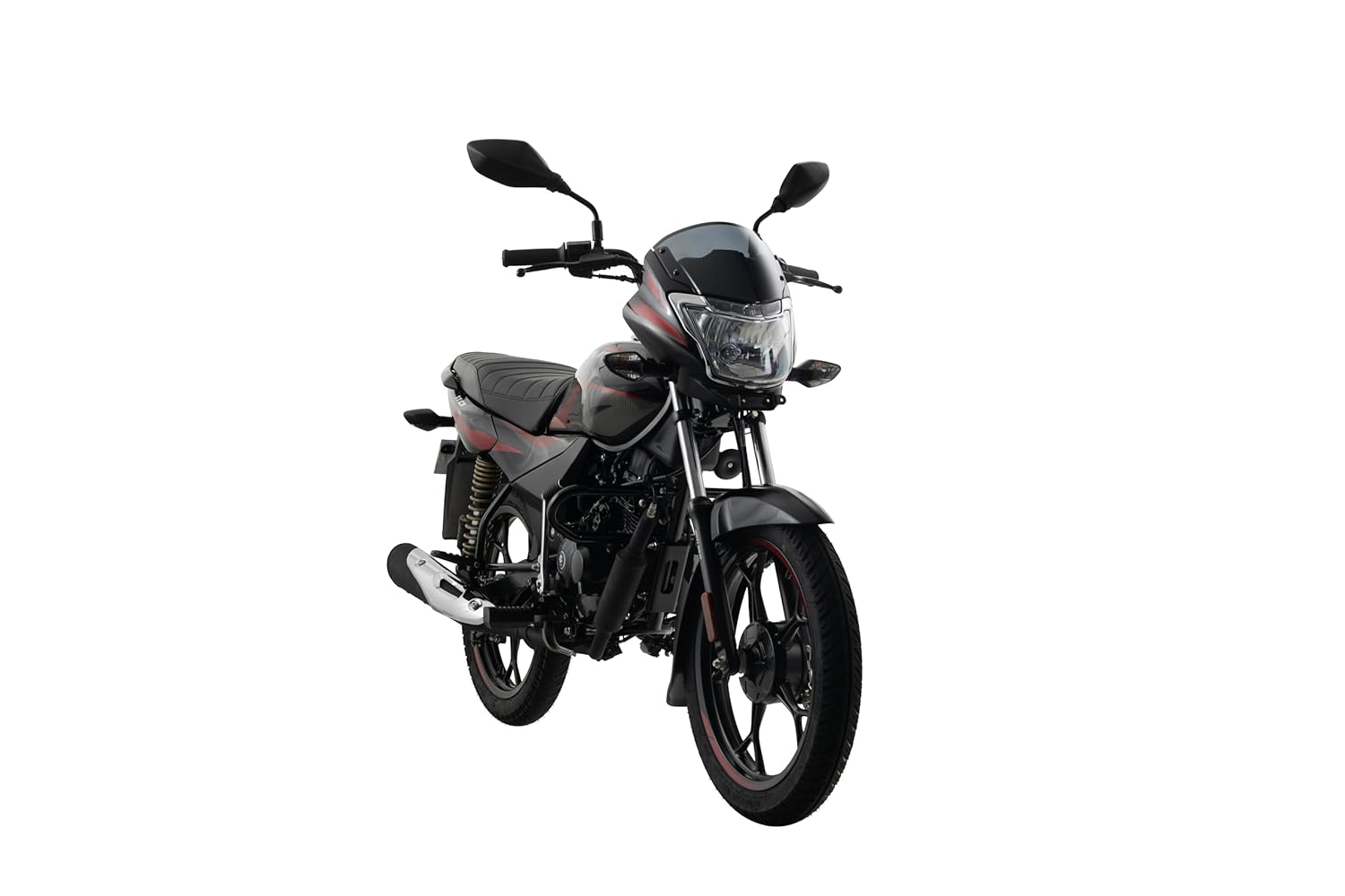 Bajaj Platina 110 Es Drum Motorcycle/Motorbike - Black Red - Ex-Showroom - Image 3
