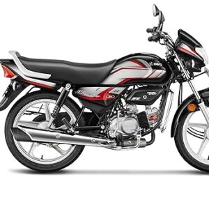 Hero Hf Deluxe 24 BS6 Bike (DRS CS FI) Black-Red Stripe Booking For Ex-Showroom Price